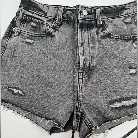 WILD Fable Women’s Highest Rise Distressed Black Raw Hem Shorts Size 6 - Picture 9 of 9